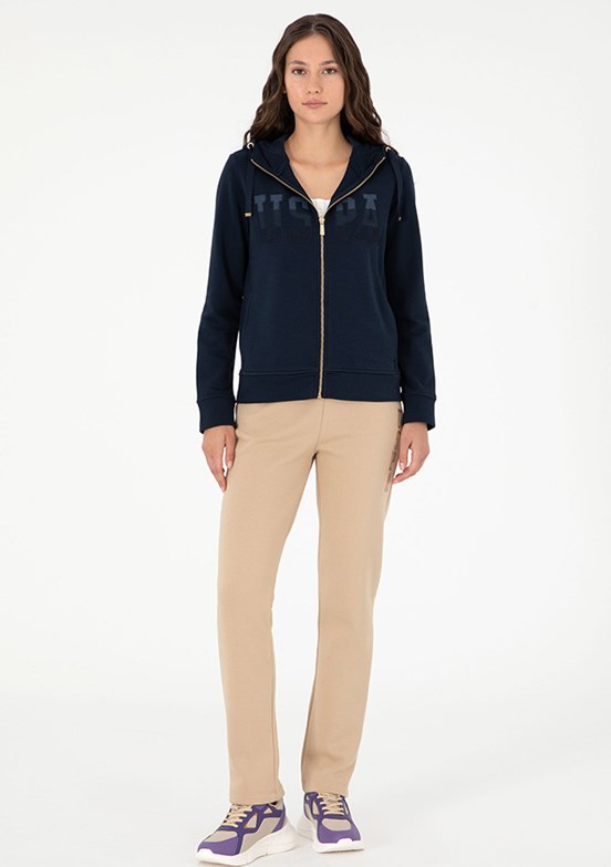 US POLO ASSN Bej Kadın Regular Pantolon