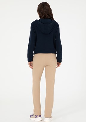US POLO ASSN Bej Kadın Regular Pantolon