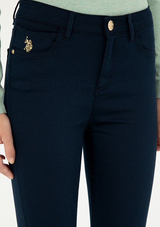 US POLO ASSN Lacivert Kadın Oversize Pantolon