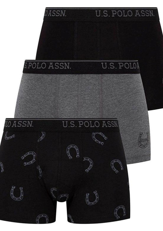 US POLO ASSN Antrasit Erkek Boxer