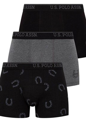 US POLO ASSN Antrasit Erkek Boxer