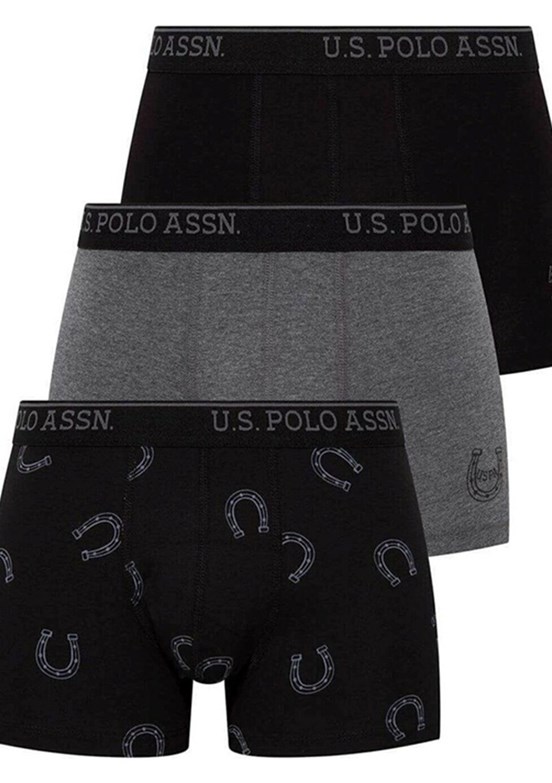 US POLO ASSN Antrasit Erkek Boxer