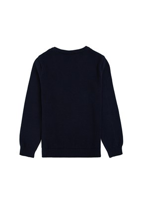 US POLO ASSN Lacivert  Erkek Çocuk Slim Kazak