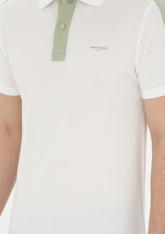 Pierre Cardin Beyaz Erkek Slim T-Shirt