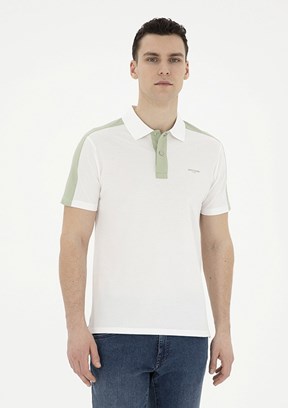 Pierre Cardin Beyaz Erkek Slim T-Shirt