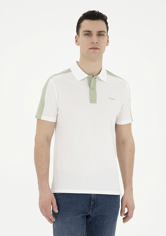 Pierre Cardin Beyaz Erkek Slim T-Shirt