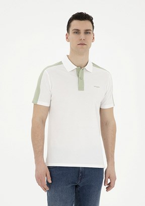 Pierre Cardin Beyaz Erkek Slim T-Shirt