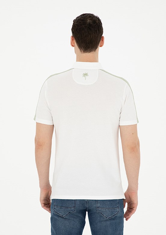 Pierre Cardin Beyaz Erkek Slim T-Shirt