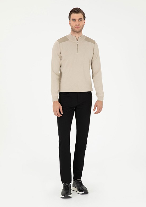 PİERRE CARDİN Siyah Erkek Slim Pantolon