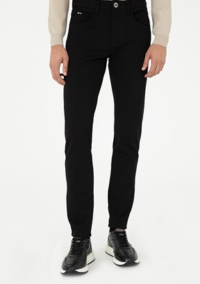 PİERRE CARDİN Siyah Erkek Slim Pantolon