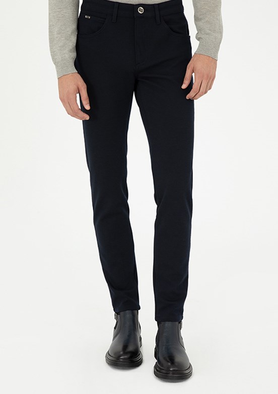 PİERRE CARDİN Lacivert Erkek Slim Pantolon