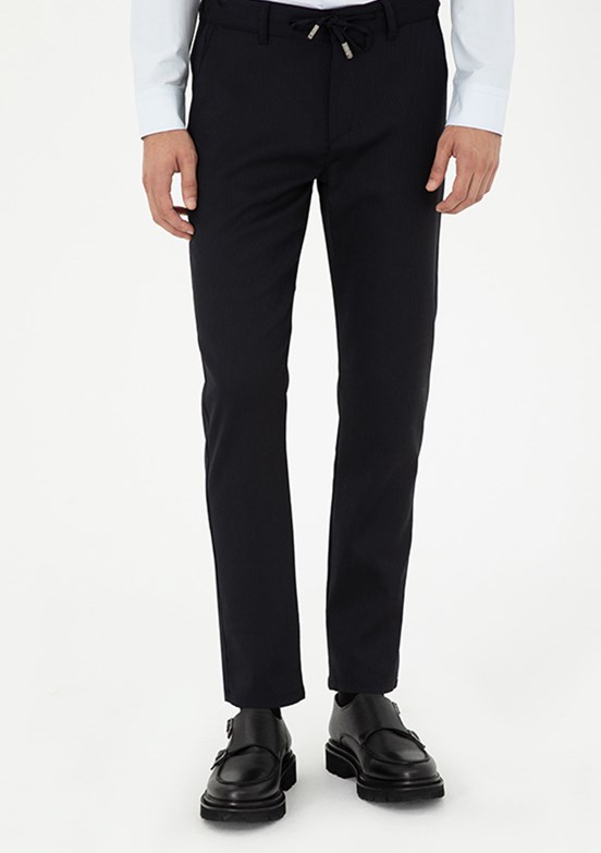 PİERRE CARDİN Lacivert Erkek Slim Pantolon