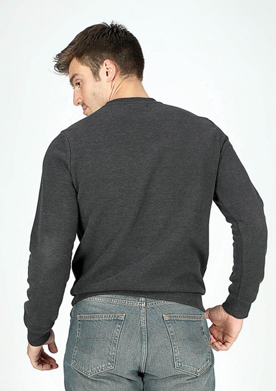 Lee Cooper Antrasit Erkek Bisiklet Yaka Sweatshirt