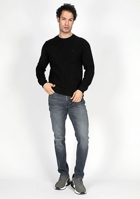 Lee Cooper Siyah Erkek Bisiklet Yaka Sweatshirt