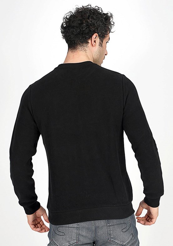 Lee Cooper Siyah Erkek Bisiklet Yaka Sweatshirt