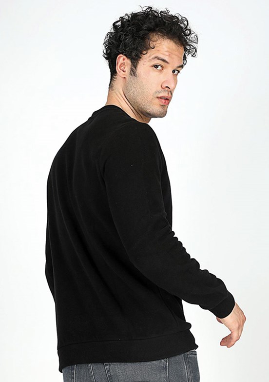 Lee Cooper Siyah Erkek Bisiklet Yaka Sweatshirt