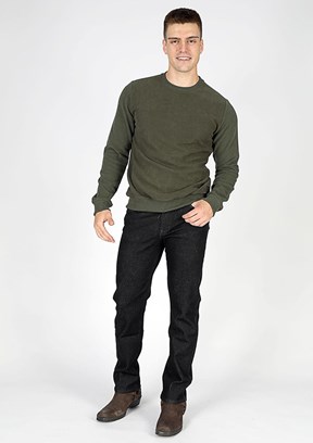 Lee Cooper Yeşil Erkek Bisiklet Yaka Sweatshirt