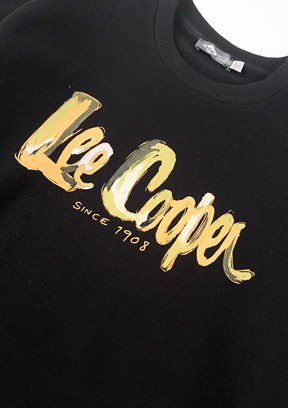 LEE COOPER Siyah Kadın Bisiklet Yaka Sweatshirt