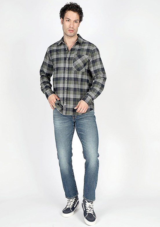 Lee Cooper Çok Renkli Erkek Dokuma Gömlek