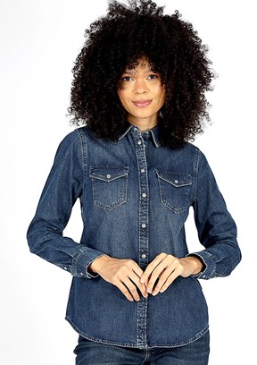 Lee Cooper Çok Renkli Kadın Denim Gömlek