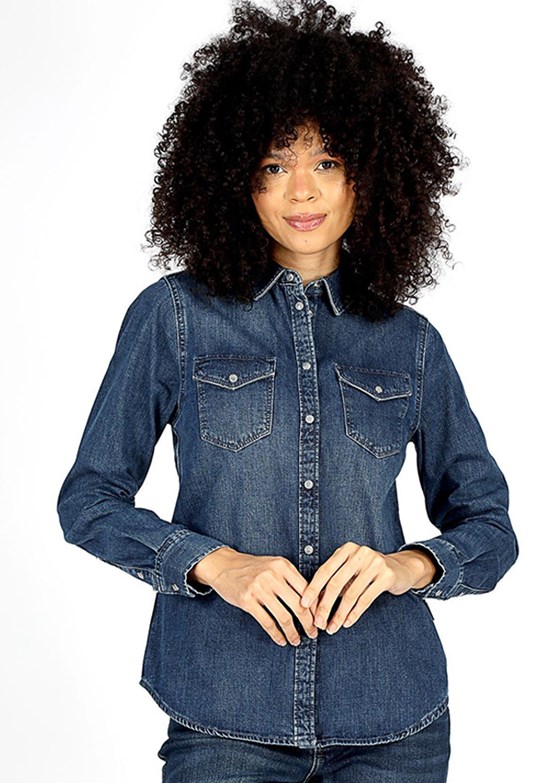 Lee Cooper Çok Renkli Kadın Denim Gömlek