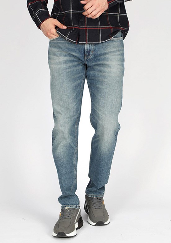 Lee Cooper Mavi Erkek Oxford Jean Pantolon