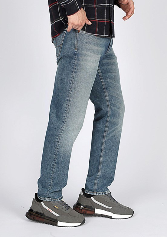 Lee Cooper Mavi Erkek Oxford Jean Pantolon