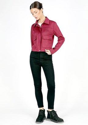 Lee Cooper Bordo Kadın Poem Nubuk Mont