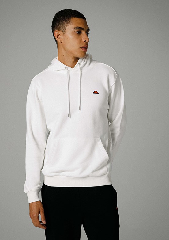 Ellesse Beyaz Unisex Kapüşonlu Sweatshirt