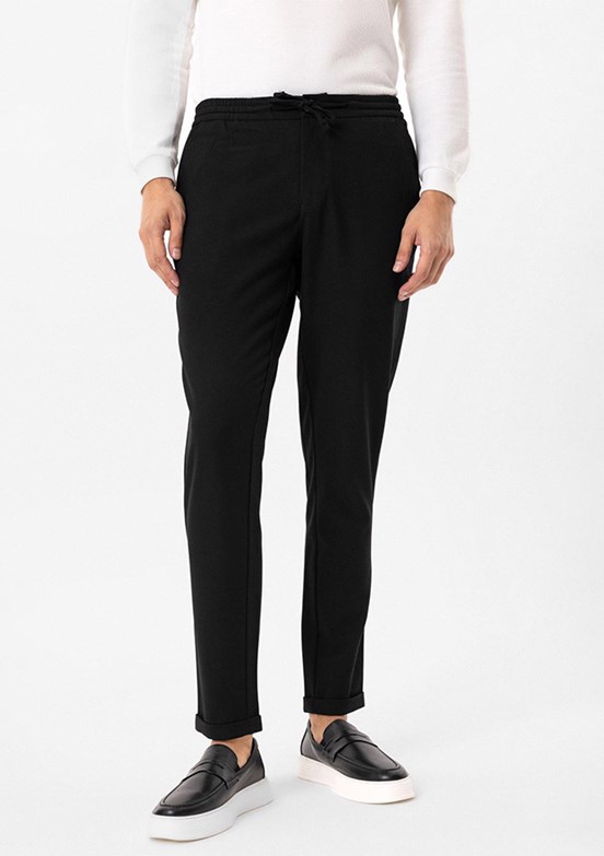Süvari Siyah Erkek Jogger Pantolon