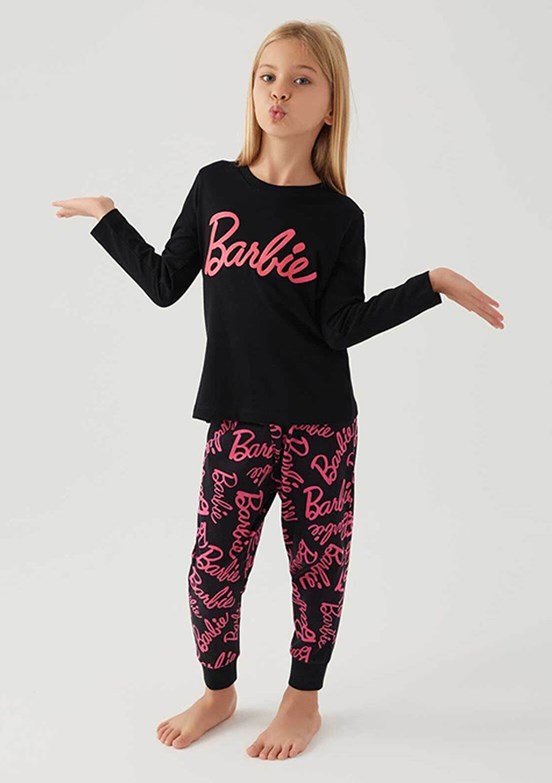 Barbie Kız Çocuk Pijama Takımı