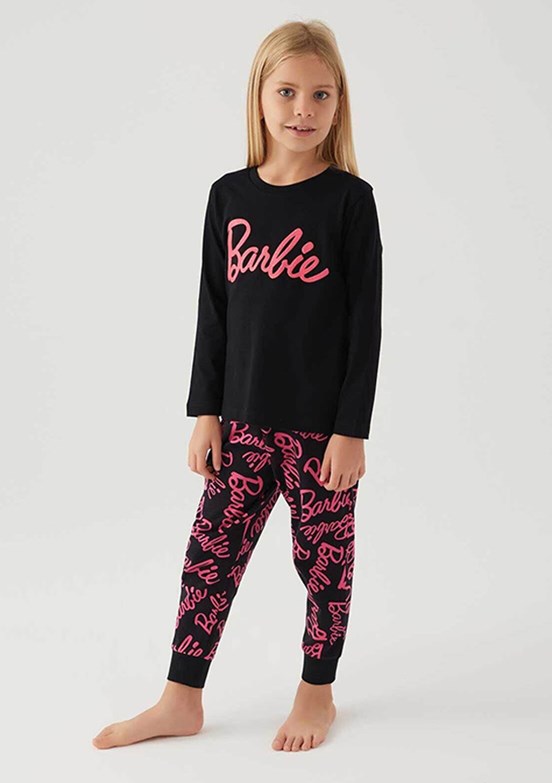 Barbie Kız Çocuk Pijama Takımı