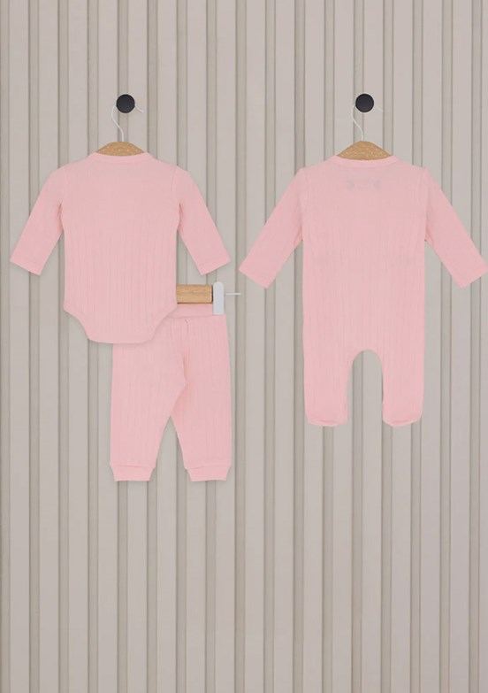 US POLO ASSN Pembe Kız Bebek Zıbın