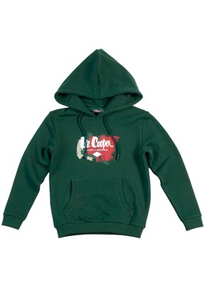 LEE COOPER Yeşil Erkek Çocuk Kapüşonlu Sweatshirt