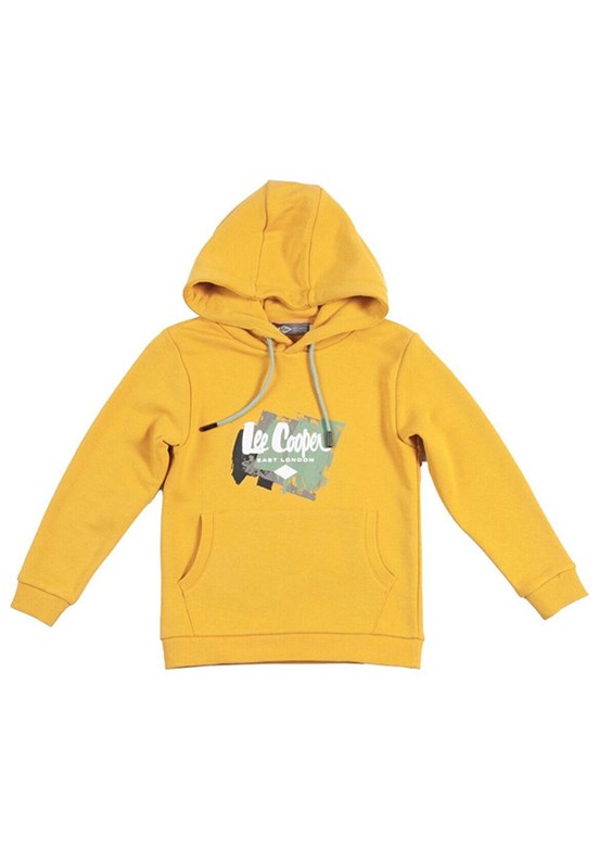 LEE COOPER Sarı Erkek Çocuk Kapüşonlu Sweatshirt