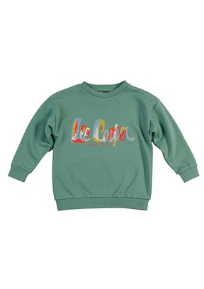 LEE COOPER Yeşil Erkek Çocuk Bisiklet Yaka Sweatshirt