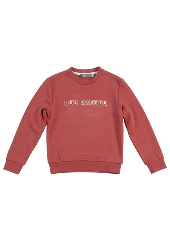 LEE COOPER Turuncu Erkek Çocuk Bisiklet Yaka Sweatshirt