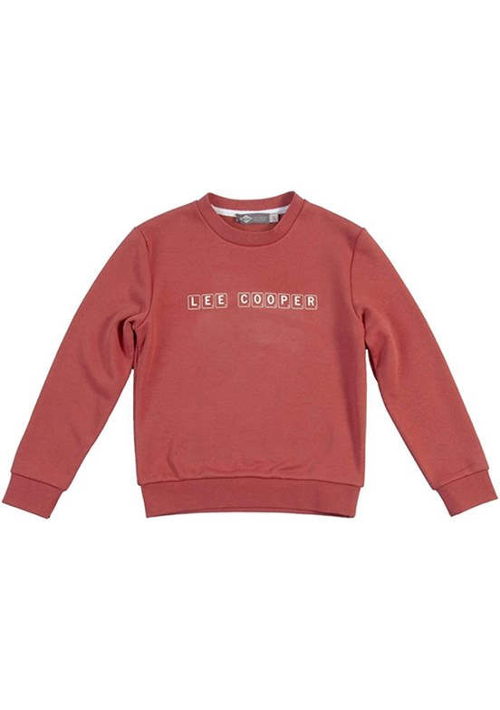 LEE COOPER Turuncu Erkek Çocuk Bisiklet Yaka Sweatshirt