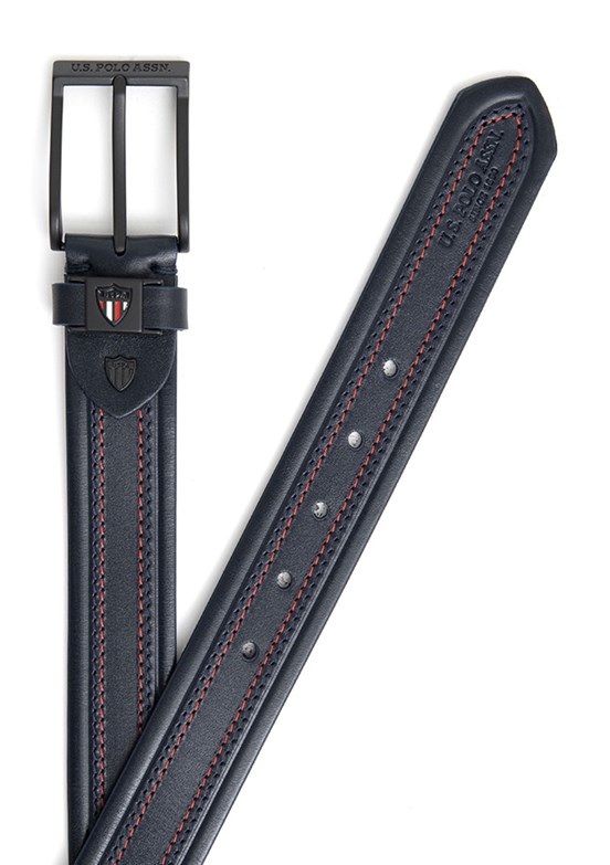 US POLO ASSN Lacivert Erkek Deri Kemer