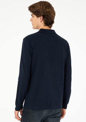 US POLO ASSN Lacivert Erkek Basic Sweatshirt