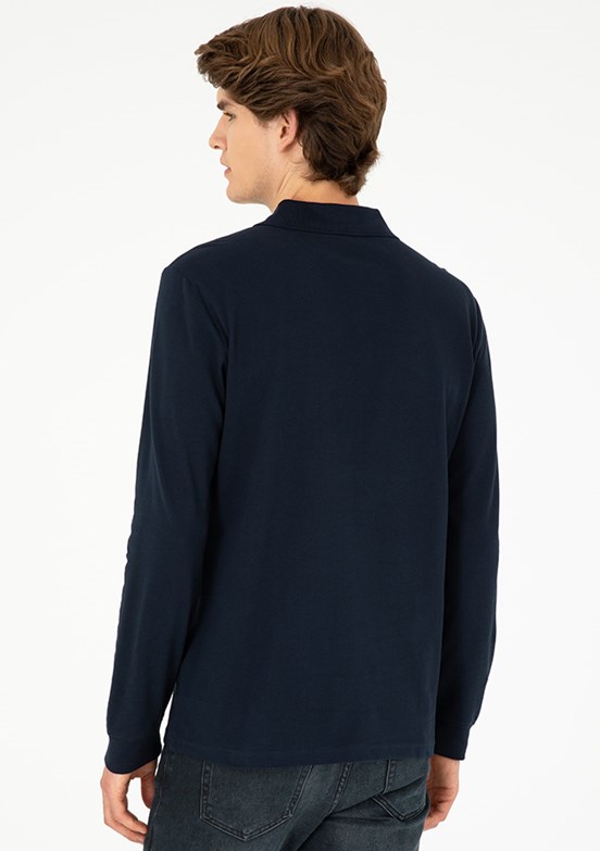 US POLO ASSN Lacivert Erkek Basic Sweatshirt