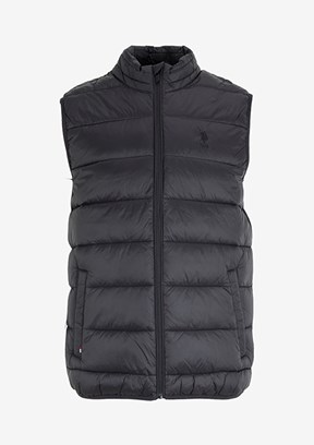 US POLO ASSN Siyah Erkek Basic Yelek