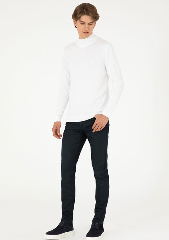 US POLO ASSN Yeşil Erkek Slim Jean Pantolon