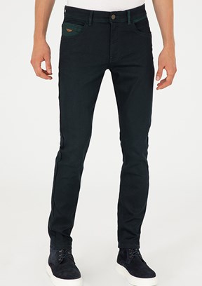US POLO ASSN Yeşil Erkek Slim Jean Pantolon