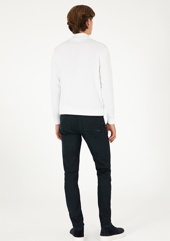 US POLO ASSN Yeşil Erkek Slim Jean Pantolon