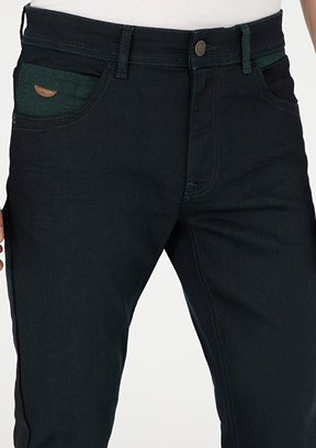 US POLO ASSN Yeşil Erkek Slim Jean Pantolon