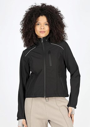 Lee Cooper Siyah Kadın Kapüşonlu Mont