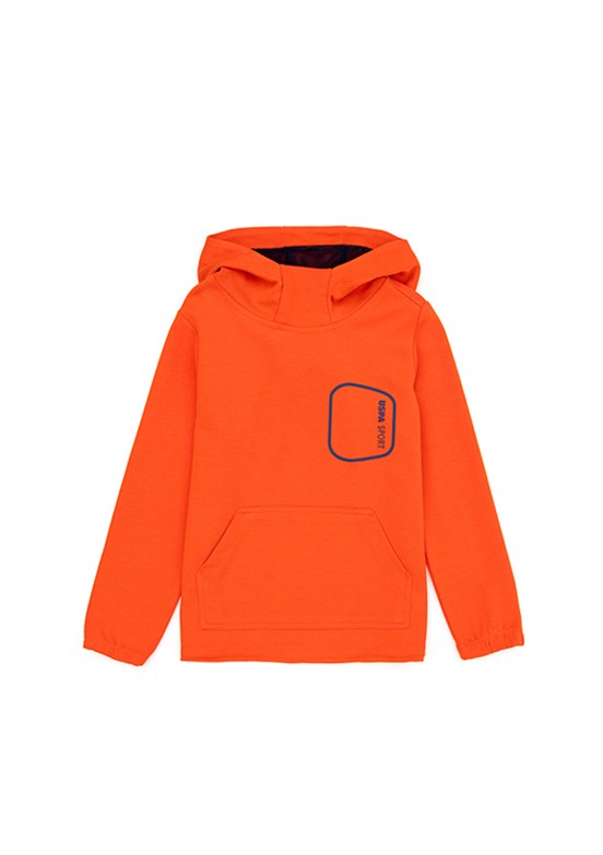 US POLO ASSN Oranj Erkek Çocuk Regular Sweatshirt