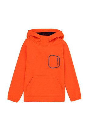 US POLO ASSN Oranj Erkek Çocuk Regular Sweatshirt