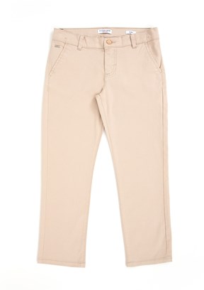 U.S. Polo Assn Bej Erkek Çocuk Chino Pantolon